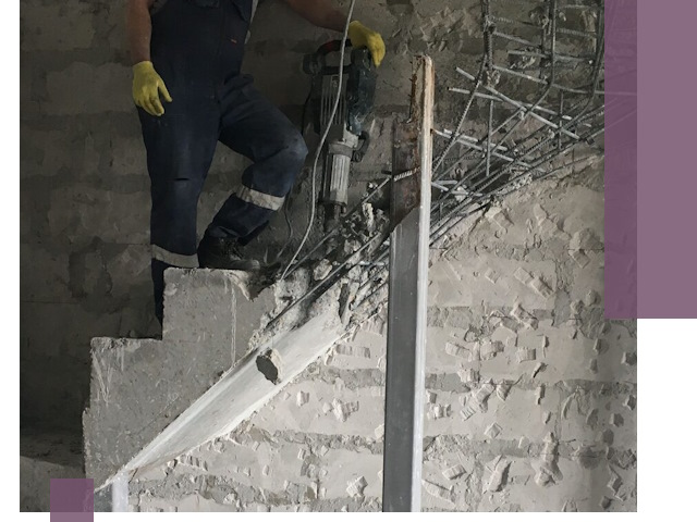 Демонтаж металлических и бетонных лестниц в Еманжелинске