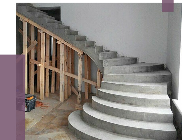 Изготовление бетонных лестниц под ключ в Еманжелинске от 20028 руб. | ПРОЛЁТ-Мнж