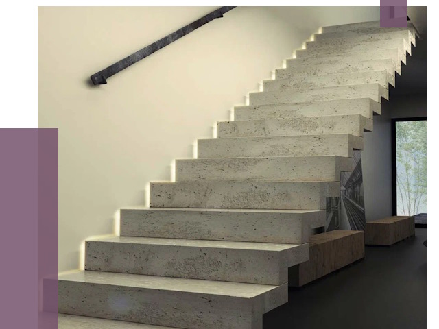 Облицовка бетонных лестниц в Еманжелинске от 4622 руб/м2 