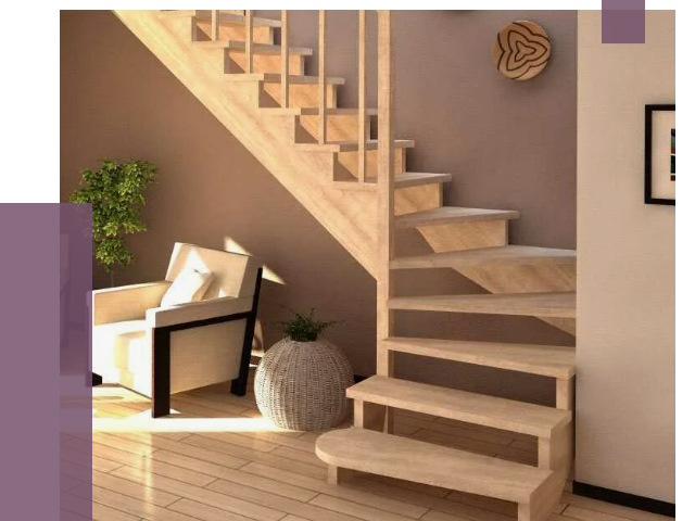 Изготовление Г-образных лестниц в Еманжелинске от 19001 руб. 