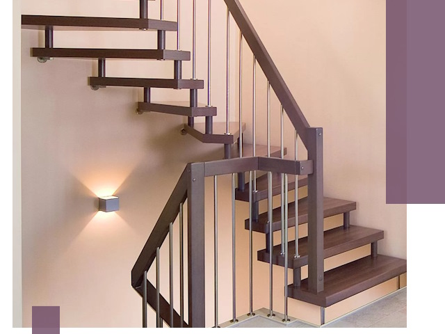 Изготовление лестниц на больцах в Еманжелинске под ключ