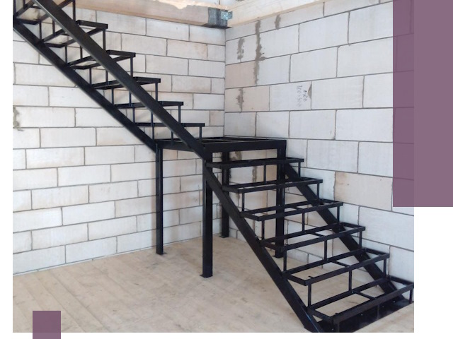 Лестницы на металлокаркасе под ключ в Еманжелинске — изготовление и монтаж