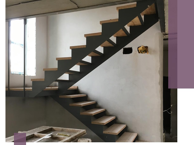 Изготовление лестниц на металлокаркасе в Еманжелинске от производителя