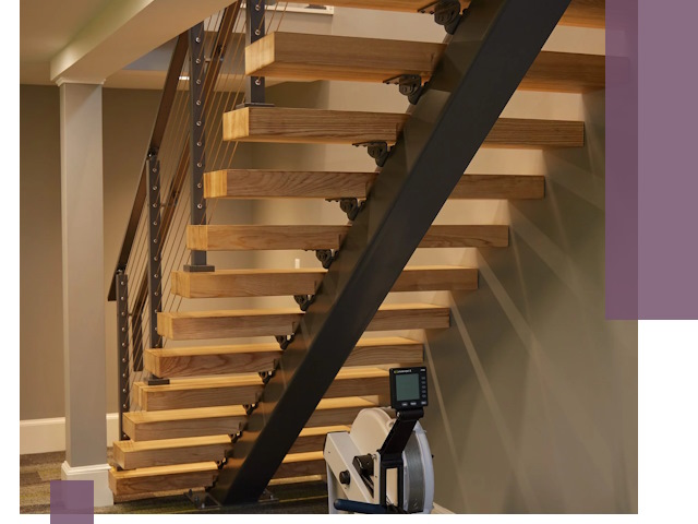 Лестницы на монокосоурах под ключ в Еманжелинске - изготовление и монтаж