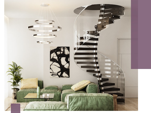 Лестницы для двухуровневой квартиры в Еманжелинске — изготовление и монтаж