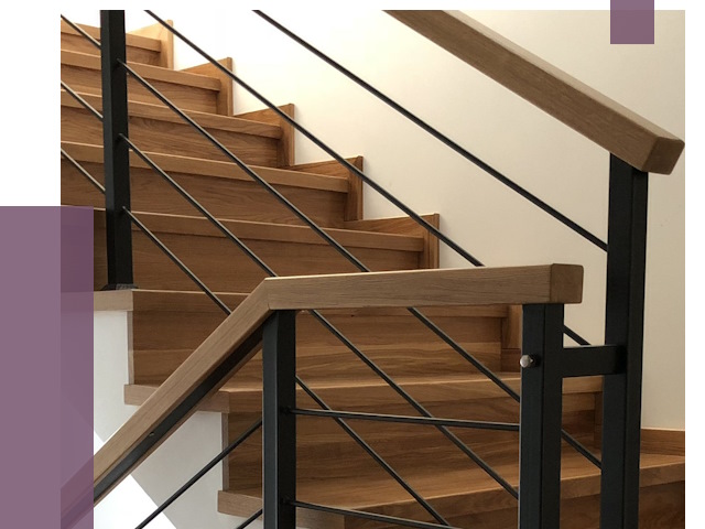 Обшивка металлической лестницы деревом в Еманжелинске от 4365 руб. 