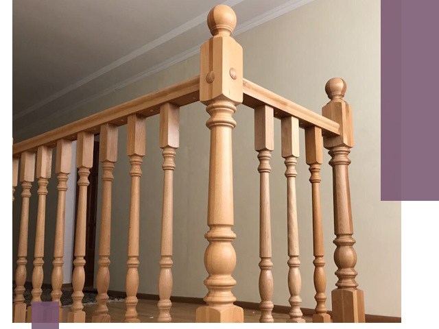 Деревянные перила на заказ в Еманжелинске: монтаж и изготовление