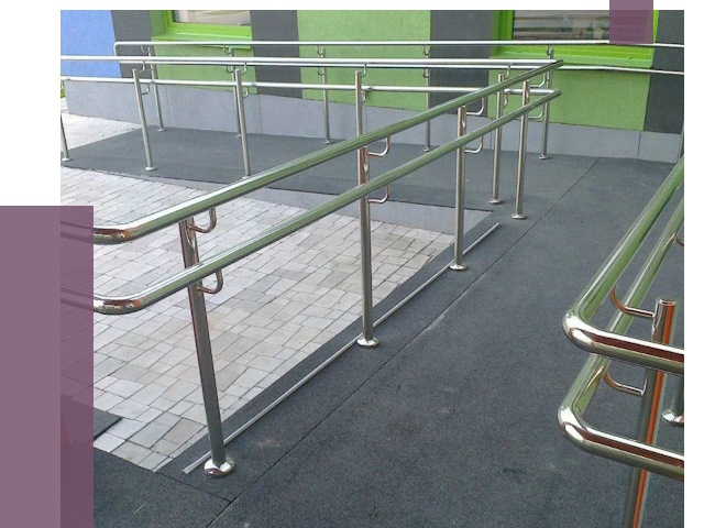 Ограждения пандусов в Еманжелинске от 4365 руб. монтаж | ПРОЛЁТ-Мнж