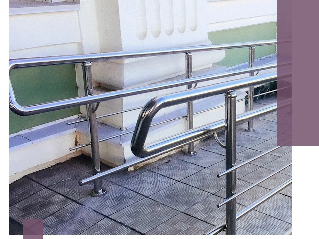 Ограждения пандусов из металла и нержавейки в Еманжелинске