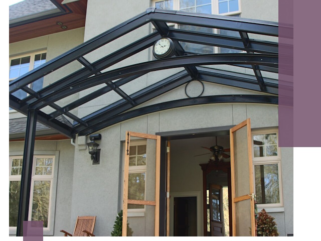 Изготовление и монтаж навесов и козырьков в Еманжелинске