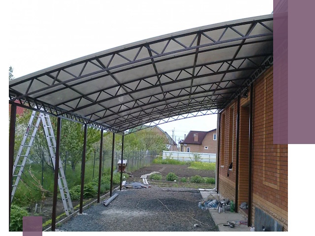 Профессиональный монтаж навесов под ключ в Еманжелинске