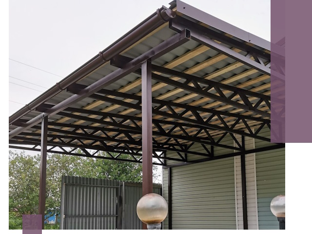 Навесы под ключ в Еманжелинске: изготовление, монтаж и гарантия