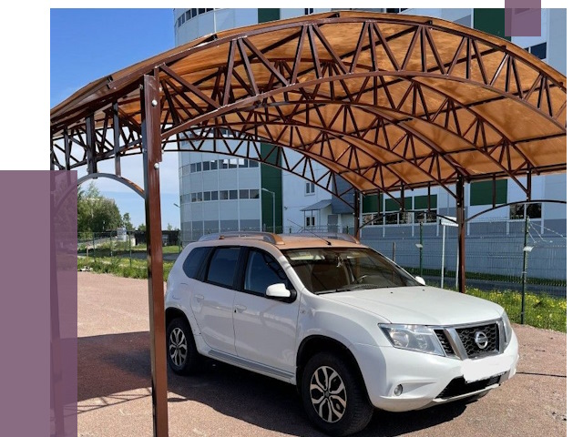 Недорогие навесы в Еманжелинске от 43138 руб.  | ПРОЛЁТ-Мнж