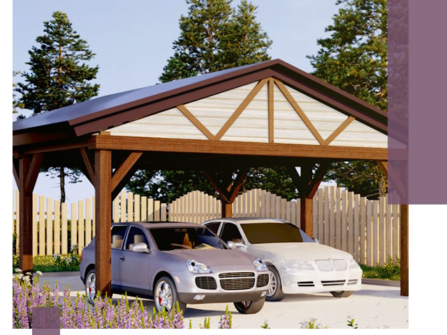 Навесы для автомобиля в Еманжелинске — изготовление и монтаж