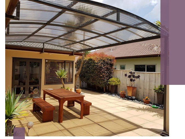 Навесы во двор под ключ в Еманжелинске — изготовление и монтаж