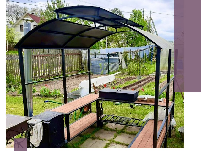 Навесы для барбекю в Еманжелинске: изготовление, монтаж и демонтаж