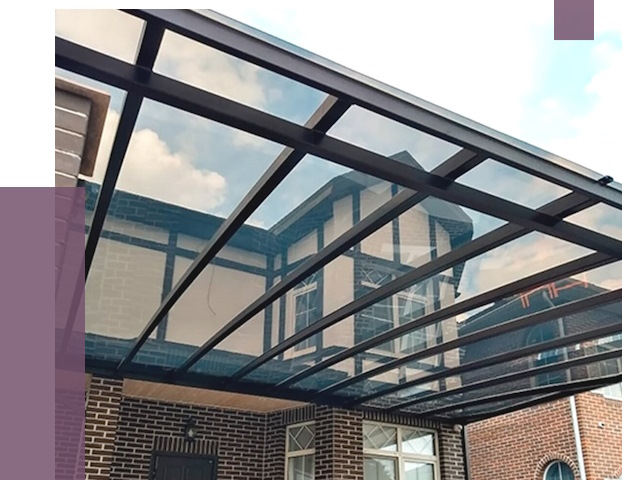 Навесы из поликарбоната в Еманжелинске от 8648 руб. под ключ — ПРОЛЁТ-Мнж