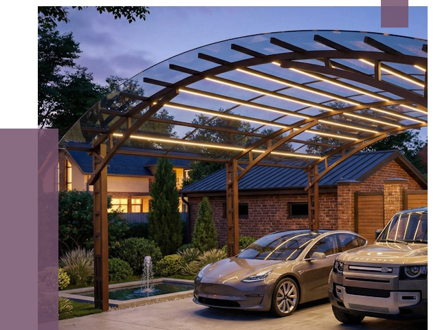 Металлические навесы в Еманжелинске от 12736 руб. под ключ — ПРОЛЁТ-Мнж