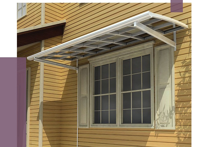 Козырьки над окнами в Еманжелинске от 7652 руб. — монтаж, покупки | ПРОЛЁТ-Мнж