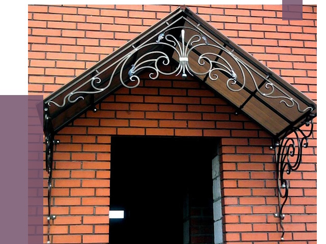 Металлические козырьки в Еманжелинске от 10733 руб. 