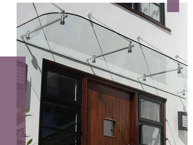 Стеклянные козырьки в Еманжелинске от 19001 руб. | ПРОЛЁТ-Мнж