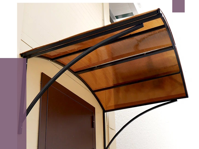 Недорогие козырьки в Еманжелинске от 7621 руб.  | ПРОЛЁТ-Мнж