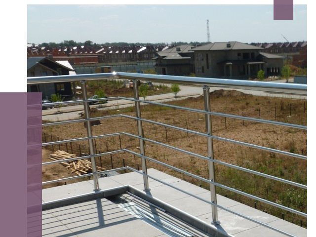 Парапеты из нержавеющей стали в Еманжелинске от 8011 руб. за м² | ПРОЛЁТ-Мнж