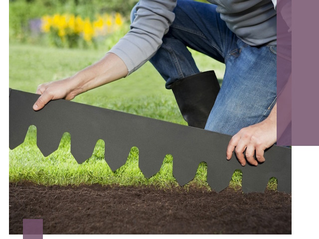 Металлические бордюры для газона в Еманжелинске — изготовление и монтаж