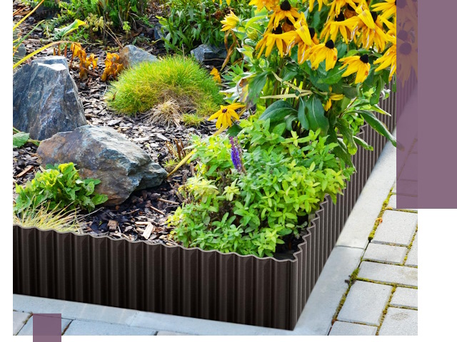 Металлические бордюры для клумб в Еманжелинске — производство и монтаж