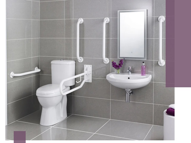 Поручни для санузлов в Еманжелинске: установка, ремонт и монтаж